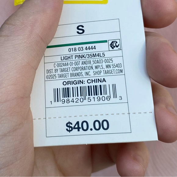 NWTs A New Day Pastel Light Pink Coquette Asymmetrical Ruffle Dress - Picture 15 of 16